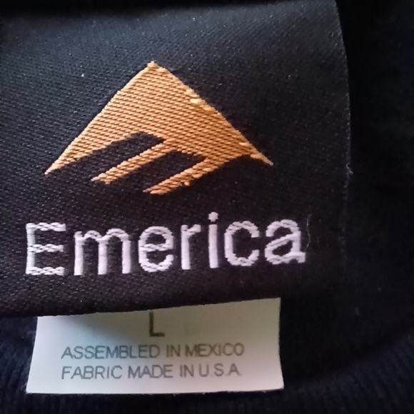 VINTAGE SINGLE STITCH EMERICA SKATEBOARD LONG SLEEVE TEE NWOT LARGE BLUE - Picture 5 of 16